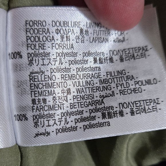 NWT Zara Water Repellent Distressed Boxy Bomber Jacket Size L - Picture 8 of 12